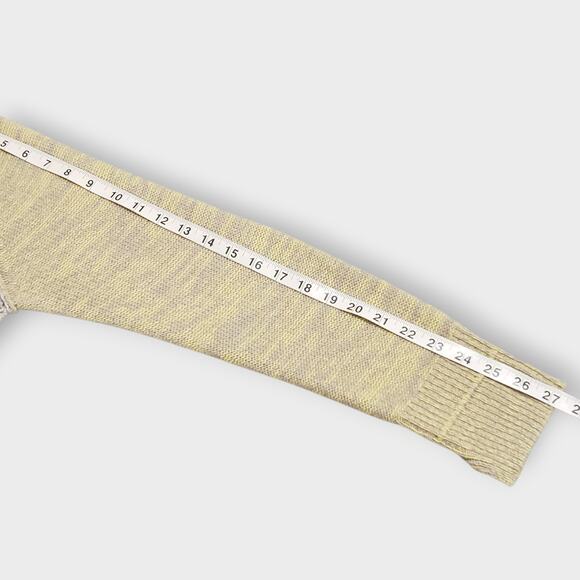 Raquel Allegra Lilith Cashmere Sweater in Concrete Contrast Open Knit Sz 1(US-M) - Picture 11 of 14